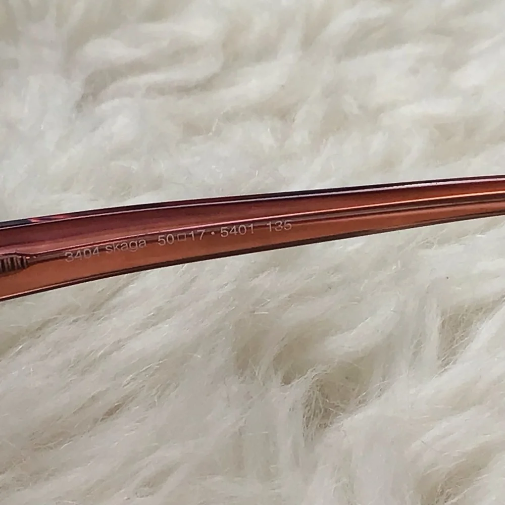 Skaga Eyeglasses 3404 Scandinavian Eyewear -Red, Pink and Orange Titanium Frame. - Picture 8 of 16